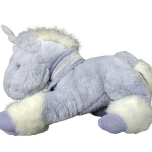 Commonwealth Pastel Purple Lavender Unicorn Plush Vintage 2001 10"